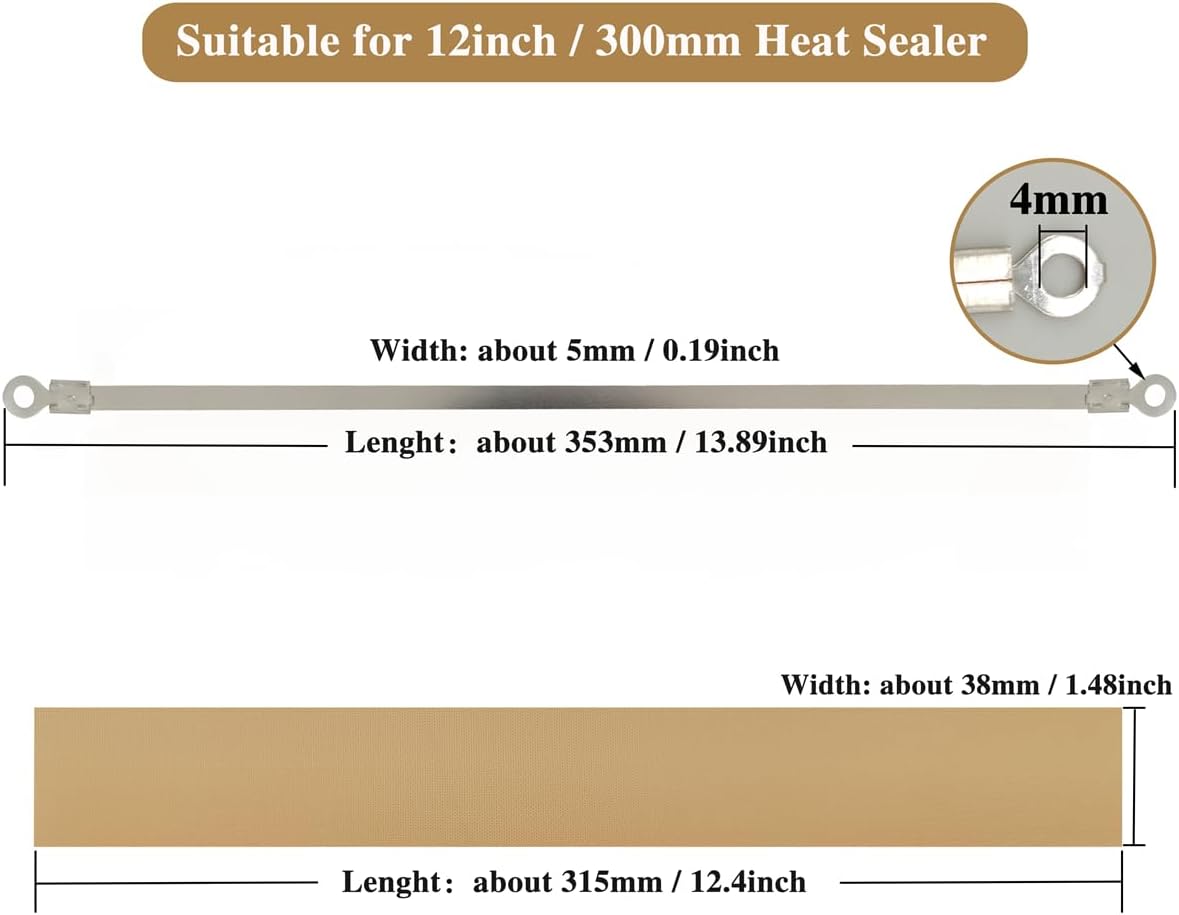 10er Set Heizelemente für Heisssiegelgeräte, 12 inch-5mm