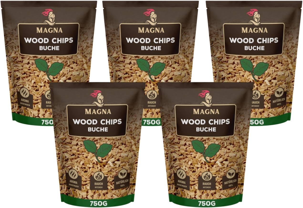 5-teiliges Räucherchips-Set Buche, Holz (Buche)