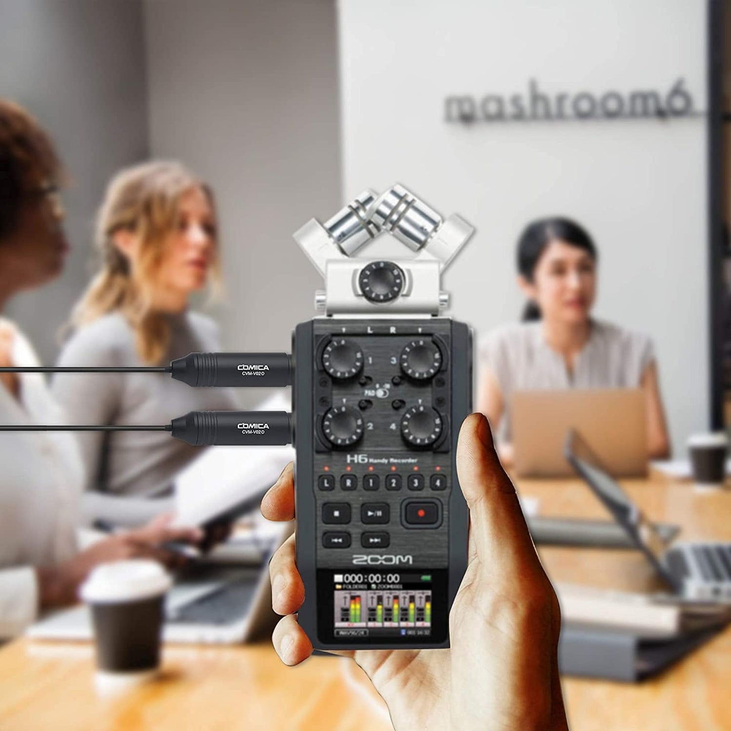 Omnidirektionales Lavaliermikrofon-Set mit XLR, Kugel 2P 4,5m