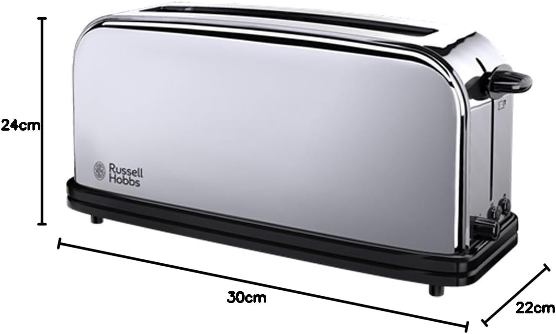 Langschlitztoaster Victory, Edelstahl Chrom