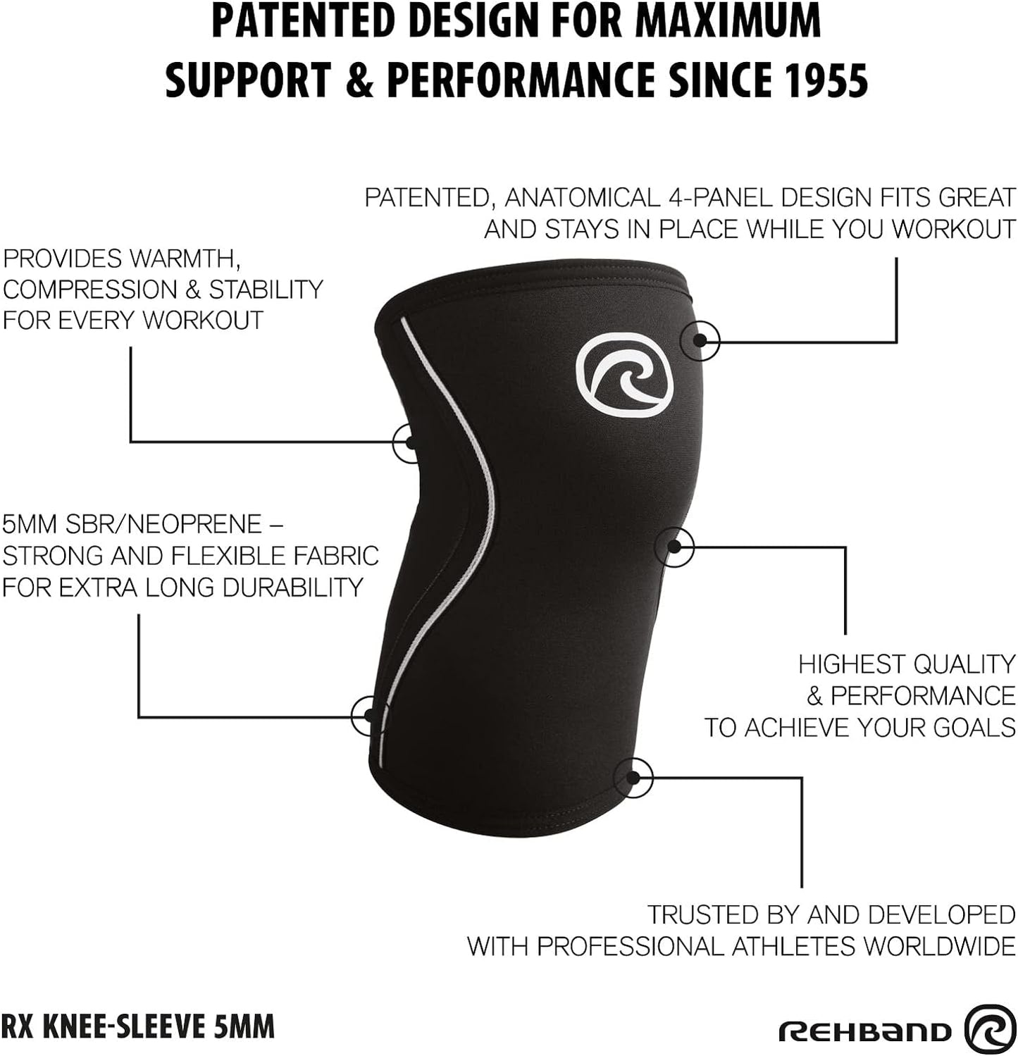 Kniebandage, M / Pink - 1 Stück