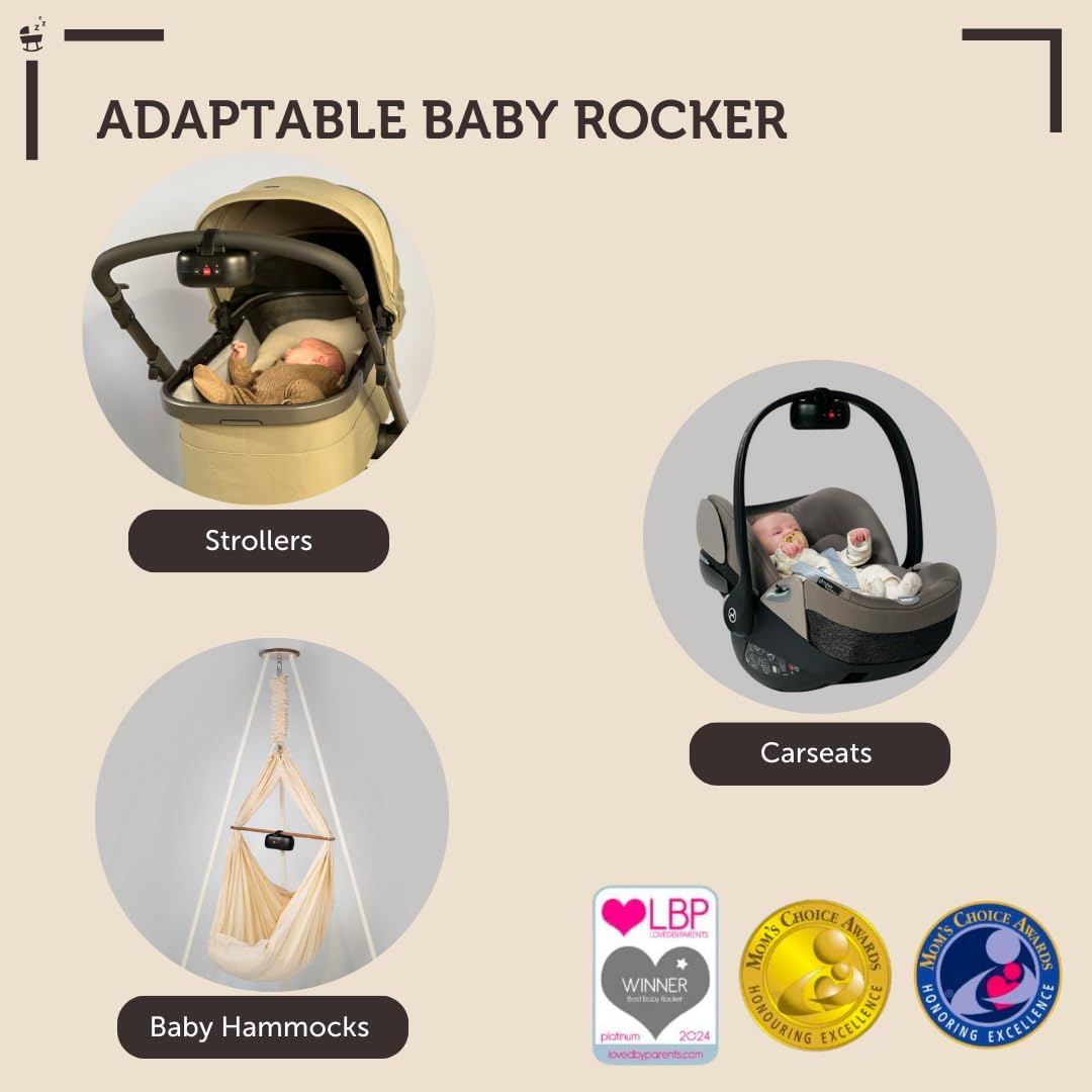 Baby Rocker - Kinderwagenschaukler, Schwarz