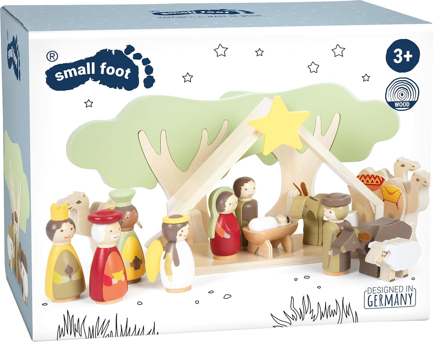 18-teiliges Spielset Weihnachtskrippe, Weihnachtskrippe