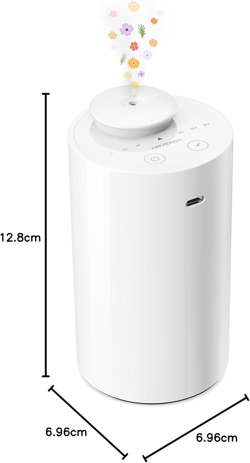 Wasserloser Aromatherapie-Diffuser AN6 mit Timer-Funktion, 2-weiss