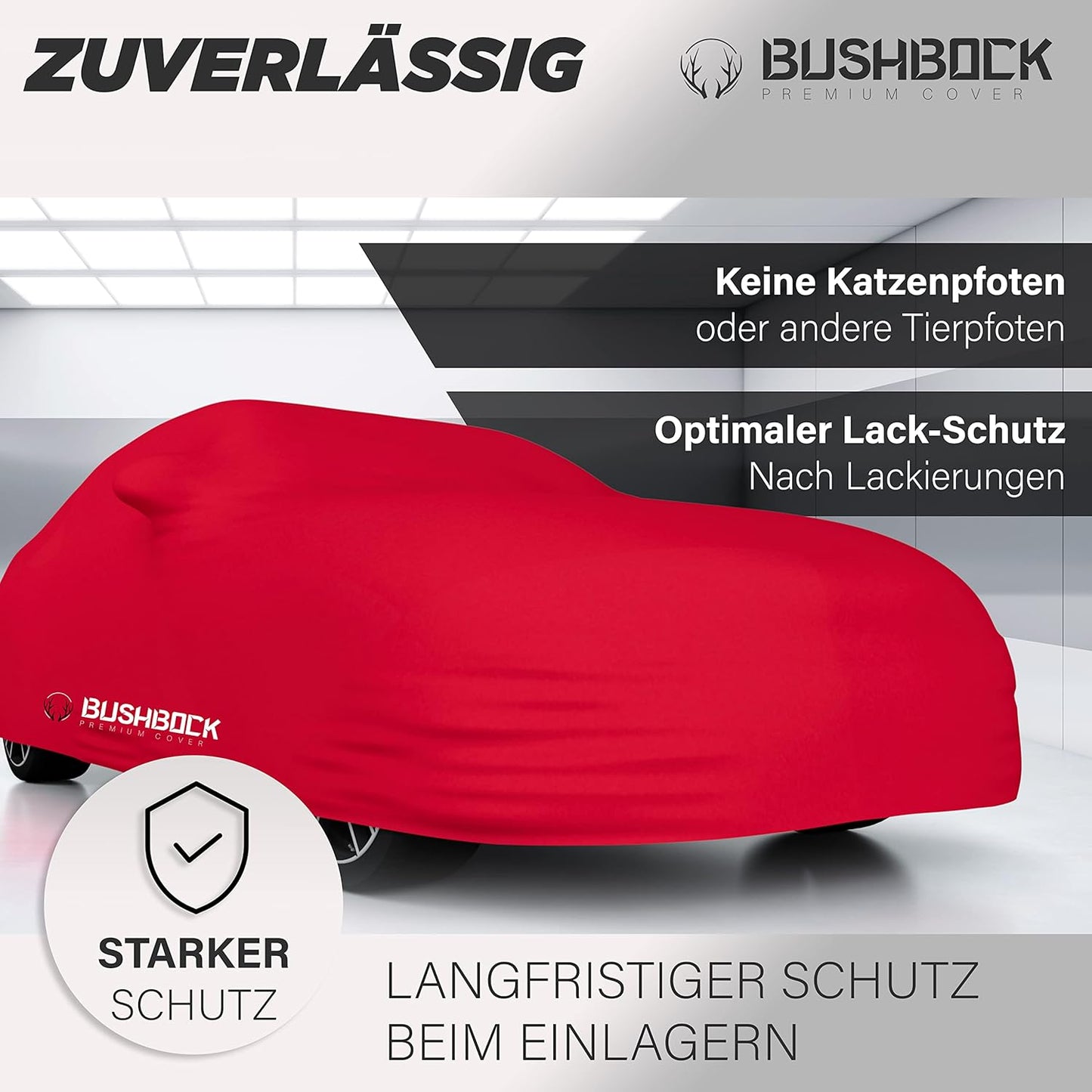 Autoabdeckung für Sportwagen, M Rot