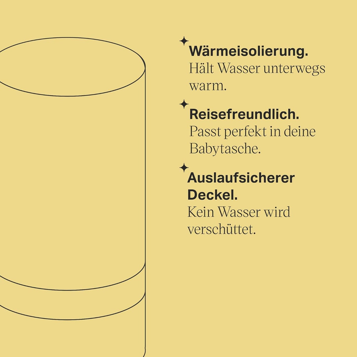 Tragbarer Babyflaschen- und Nahrungswärmer