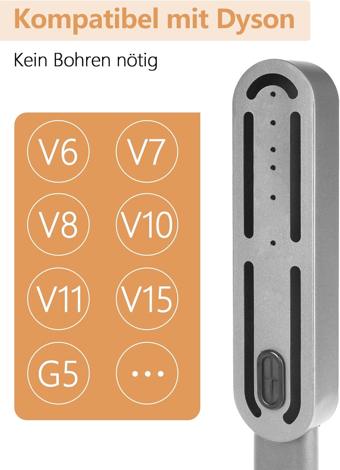 Staubsauger Ständer für Dyson, Silber