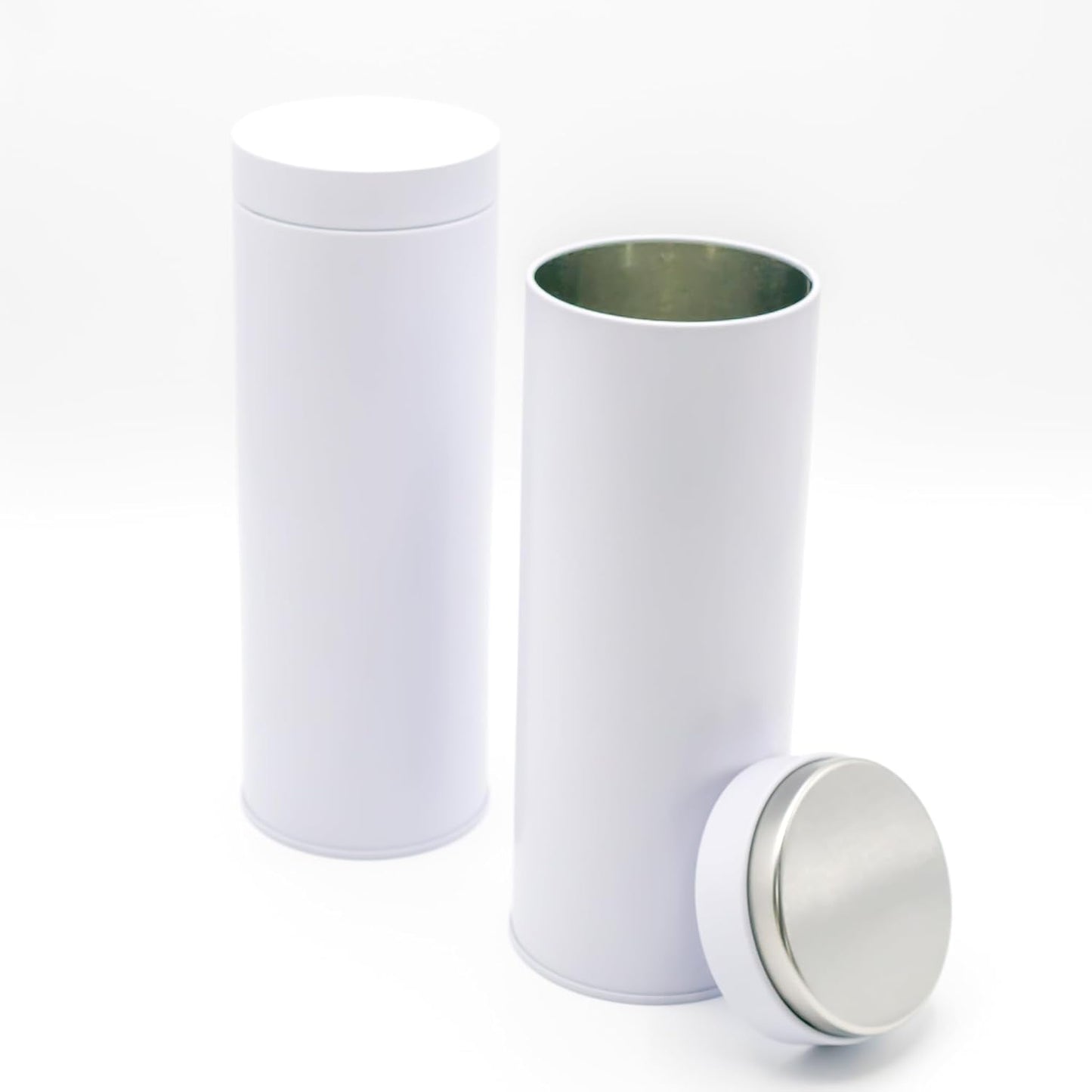 Aromadichte Kaffeepaddosen, 2 Stück für je 20 Pads, Weiss