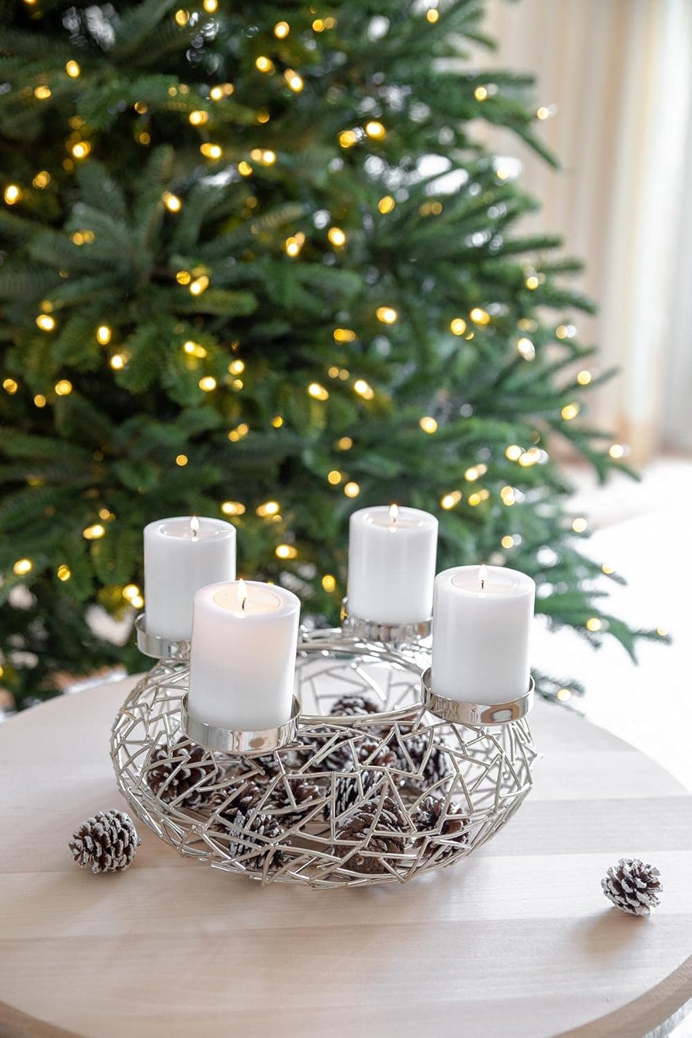 Adventskranz Milano (Ø 28 cm), Durchmesser 28 cm