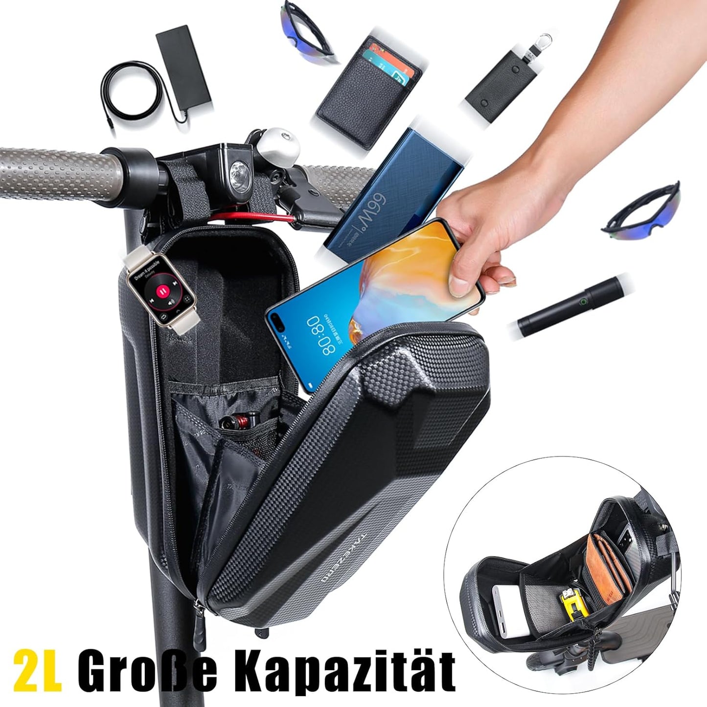Rollertasche, 2l-schwarz