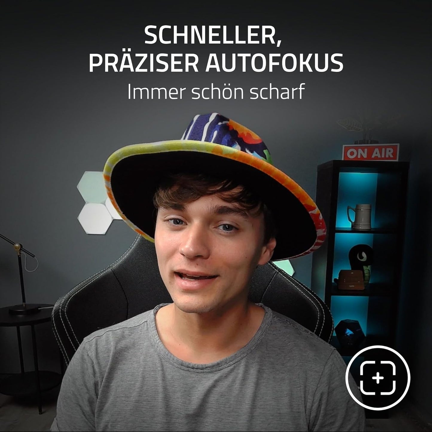 Streaming-Kamera mit Ring-Beleuchtung Kiyo, Kiyo