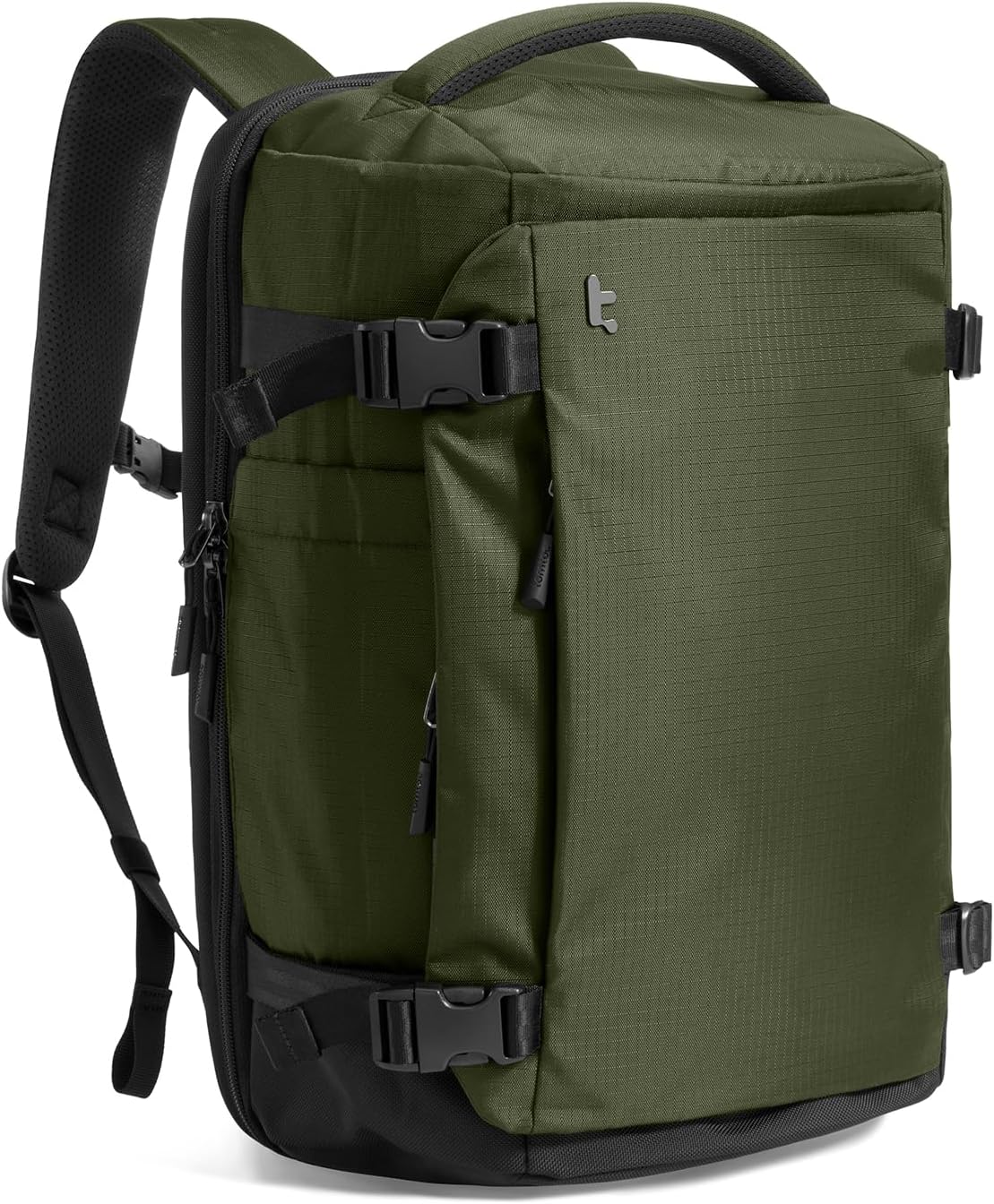 TSA-freundlicher Reiserucksack für Laptops bis 16 Zoll, 28 Liter Grün-ripstop