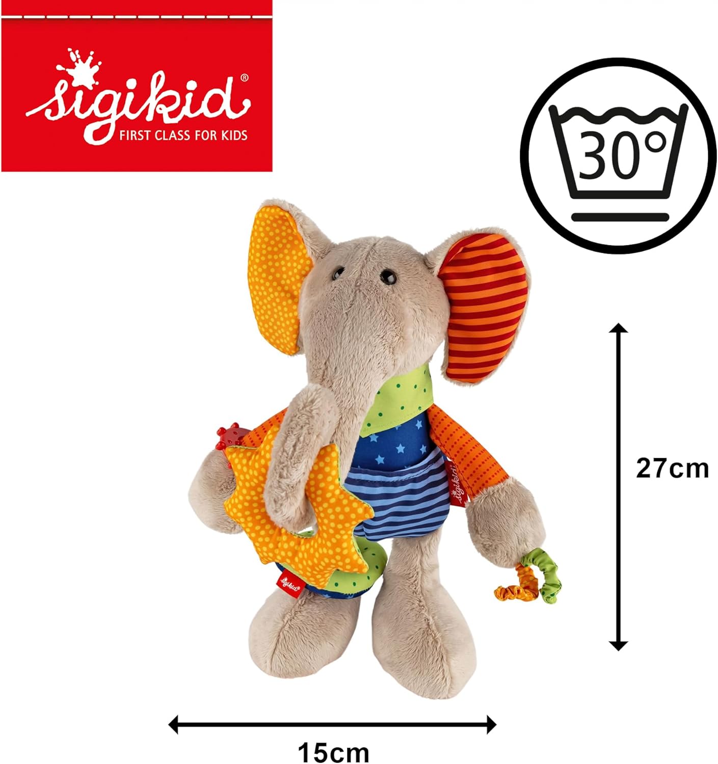 PlayQ Aktiv-Elefant 40863, Mehrfarbig/Elefant