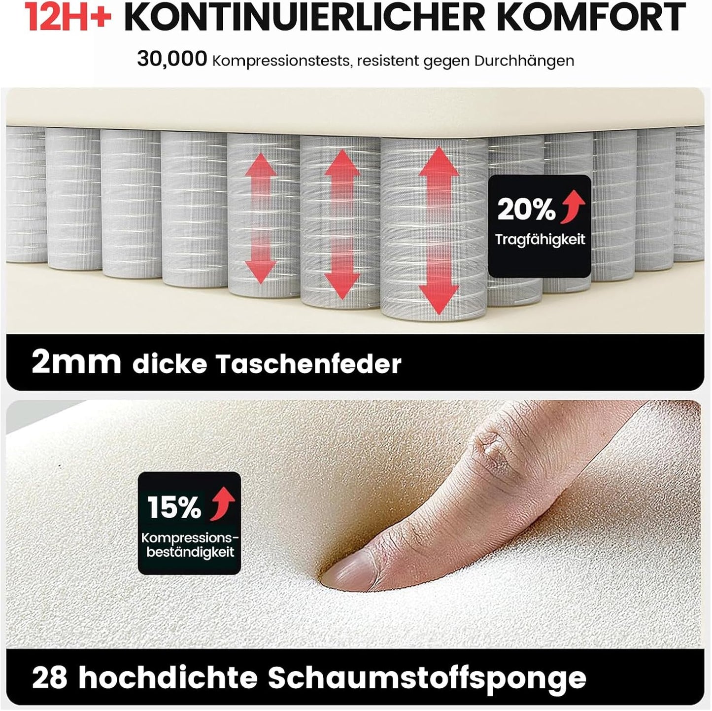 Ergonomischer Gaming-Stuhl mit Fussstütze, Braun