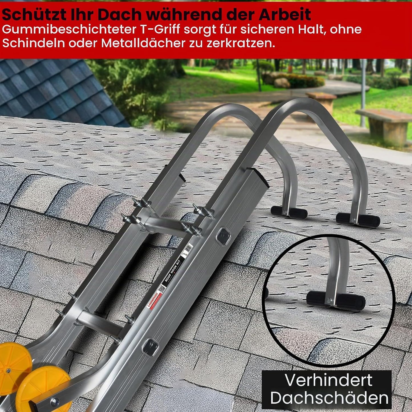 Dachhaken-Set für Leitern und Verlängerungsleitern