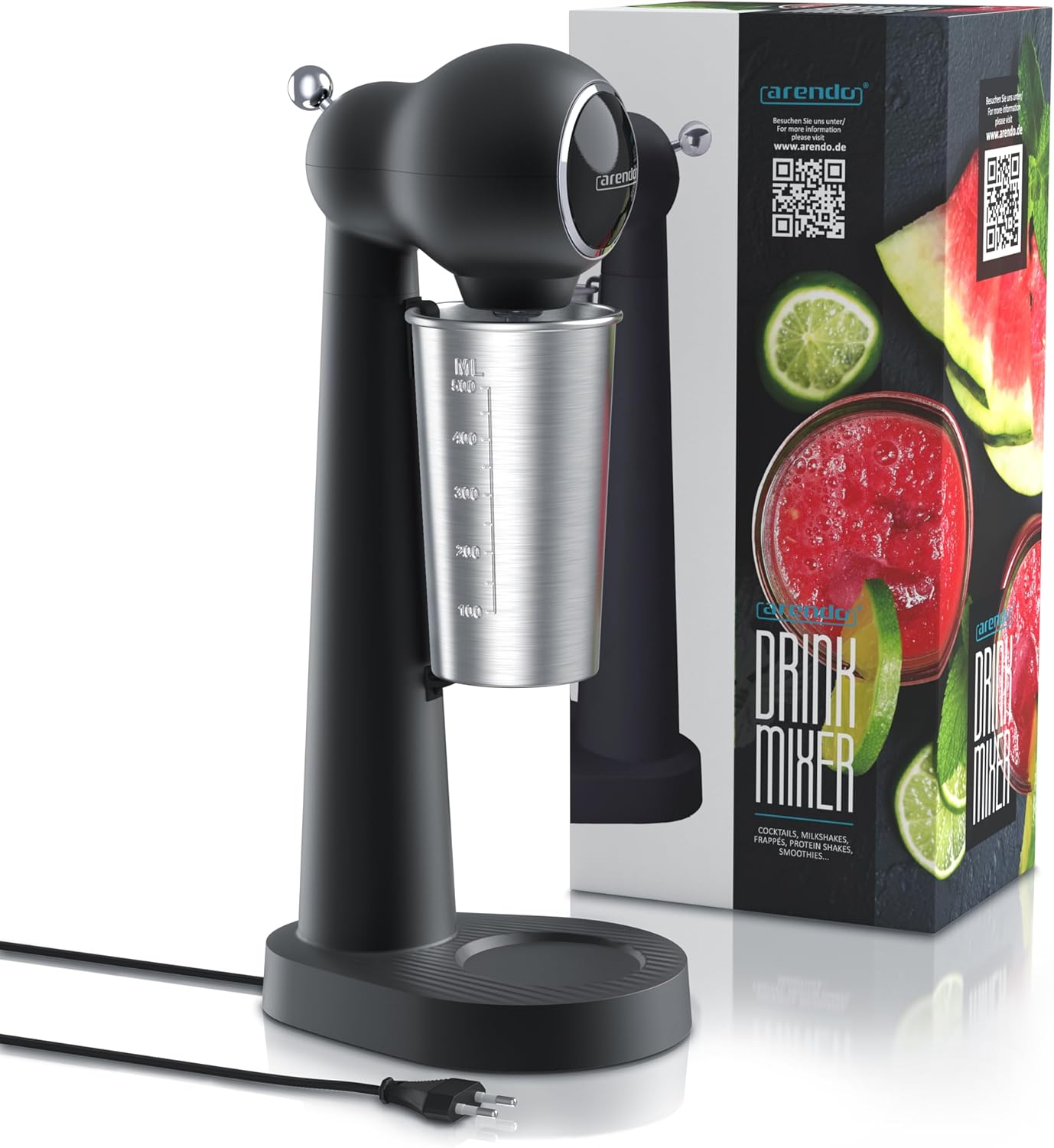 Elektrischer Getränkemixer, A: Schwarz