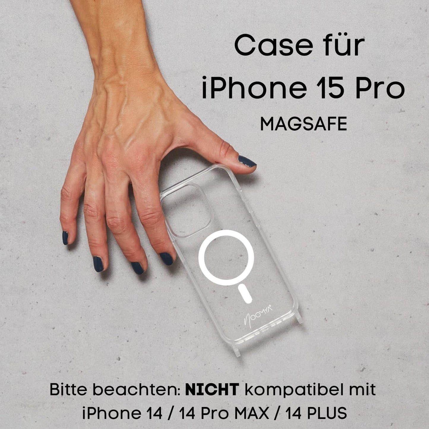 Handykette für iPhone 15 Pro, iPhone 15 PRO - MAGSAFE Set Midnight Star