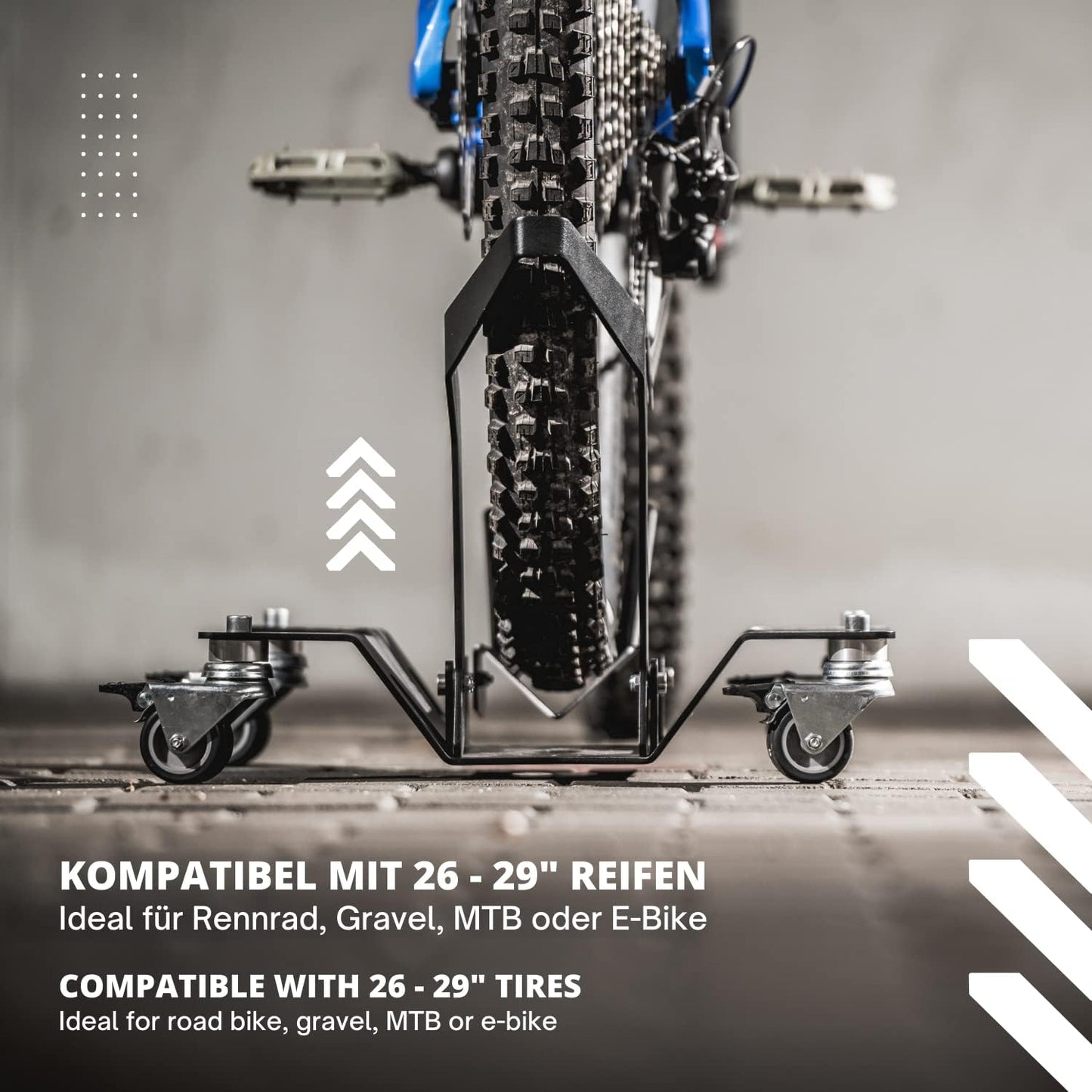 Veloständer mit Rollen, Bike Board One - schwarz