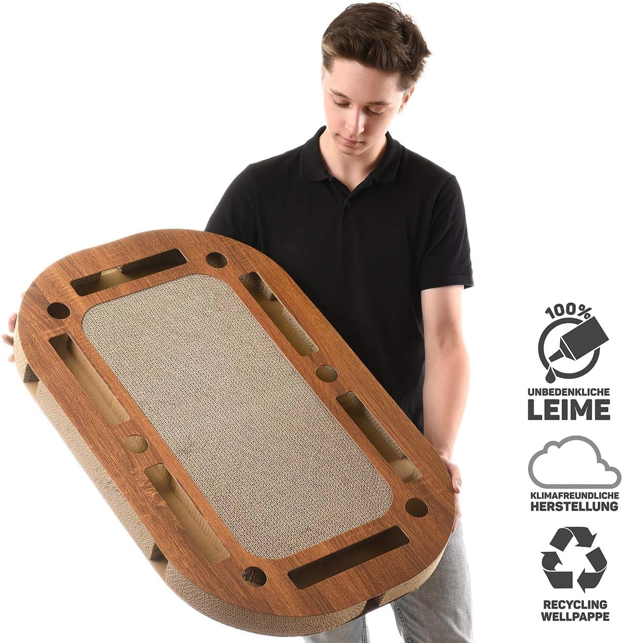XXL interaktives Katzenspielplatz mit Kratzpappe