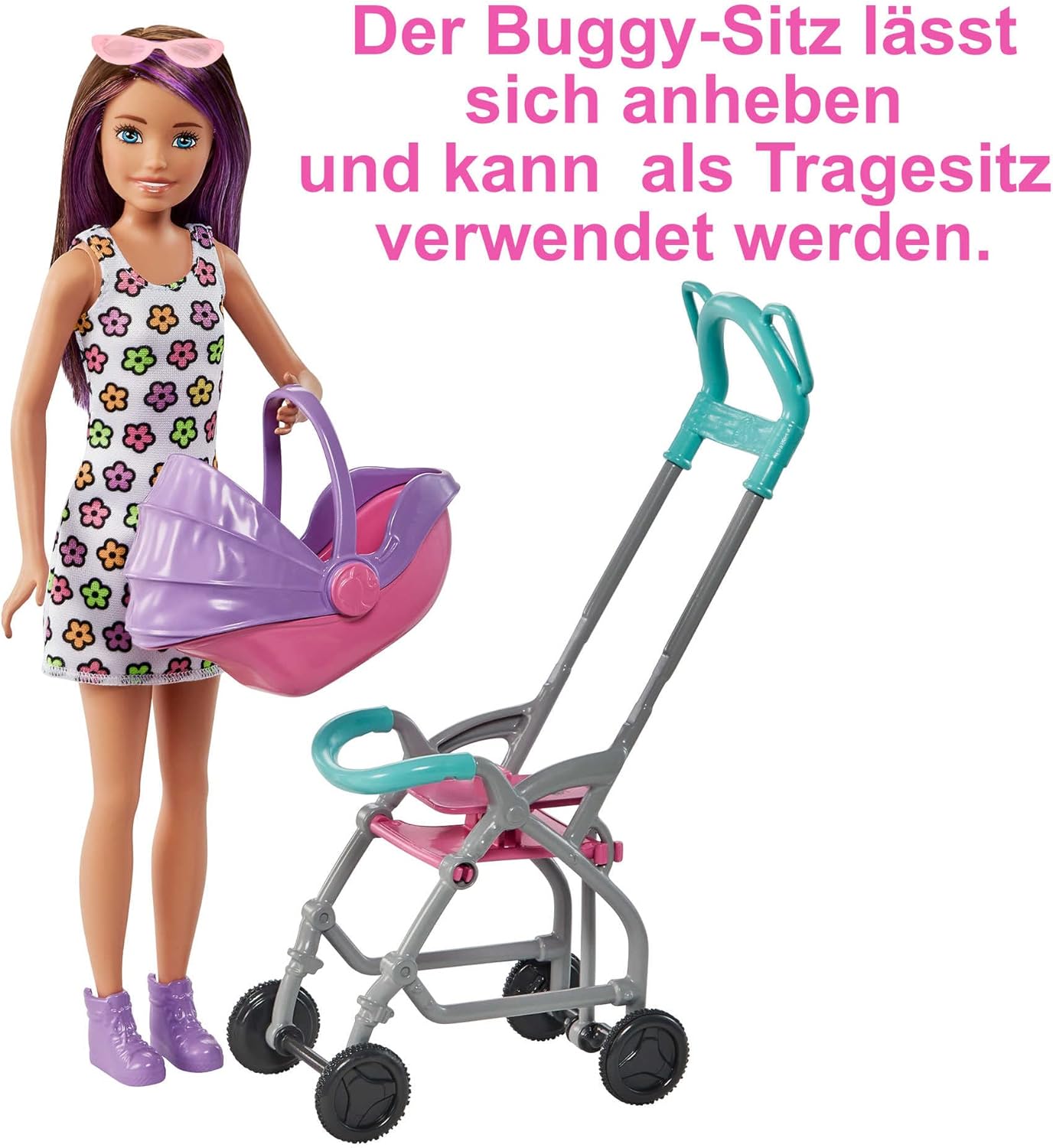 Babysitter Spielset mit Puppen und Zubehör, Barbie Babysitter Spielset