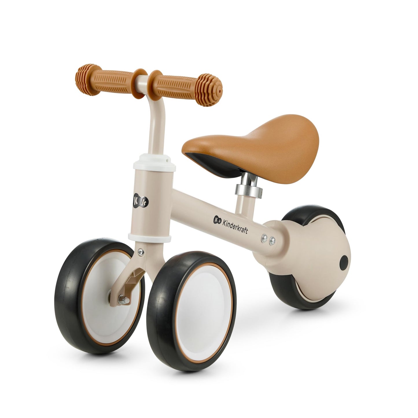 Laufrad Dreirad aus Metall ohne Pedale ab 1 Jahr, CUTIE Beige