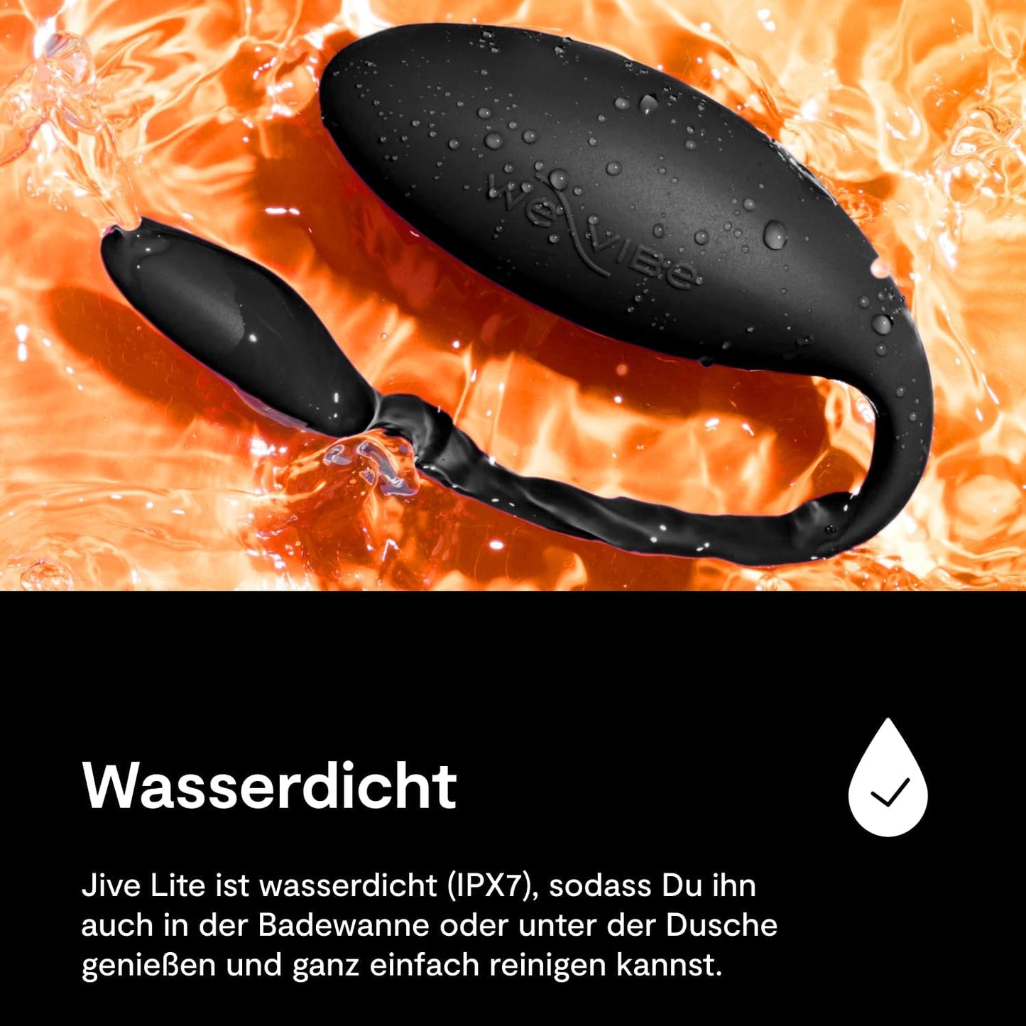 Jive Lite G-Punkt Vibrator mit App-Steuerung, Schwarz