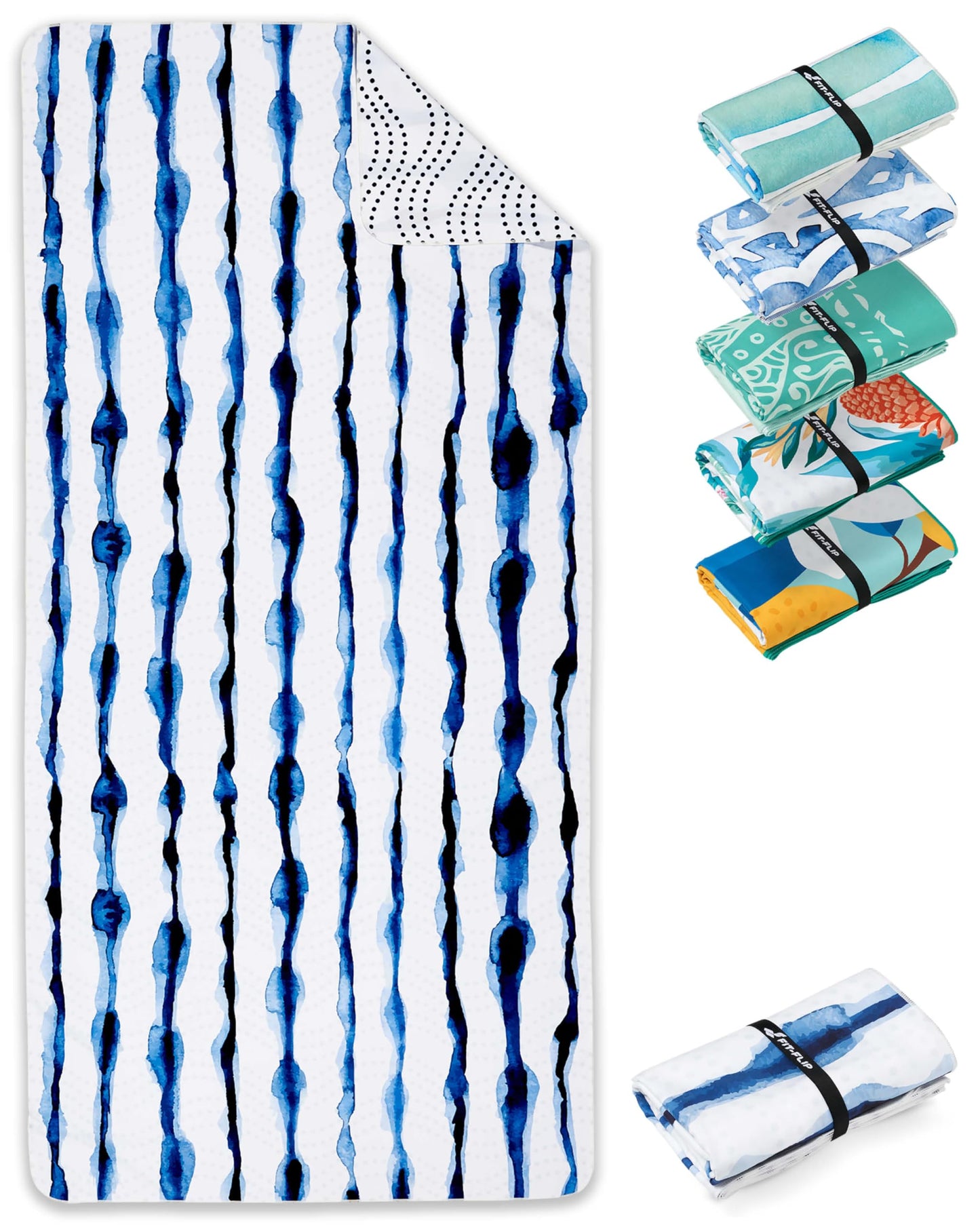 XXL-Mikrofaser-Strandtuch, 200cm x 90cm 21 Batik Stripes