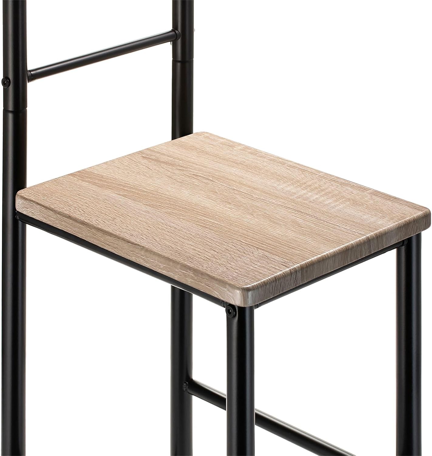 Herrendiener Kleiderständer-Set (2 Stück), Schwarz/Sonoma Eiche