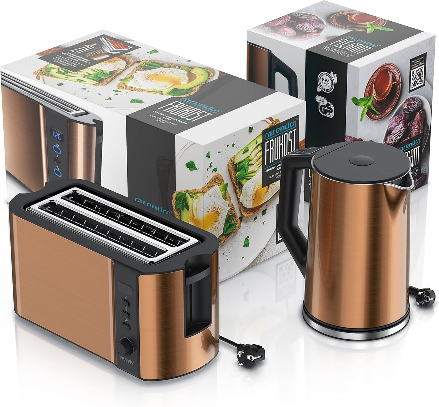 Wasserkocher und Toaster-Set, A