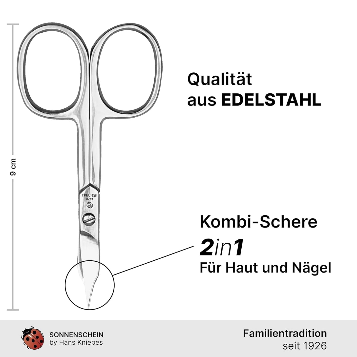 3-teiliges Maniküre-Set, Kobaltblau