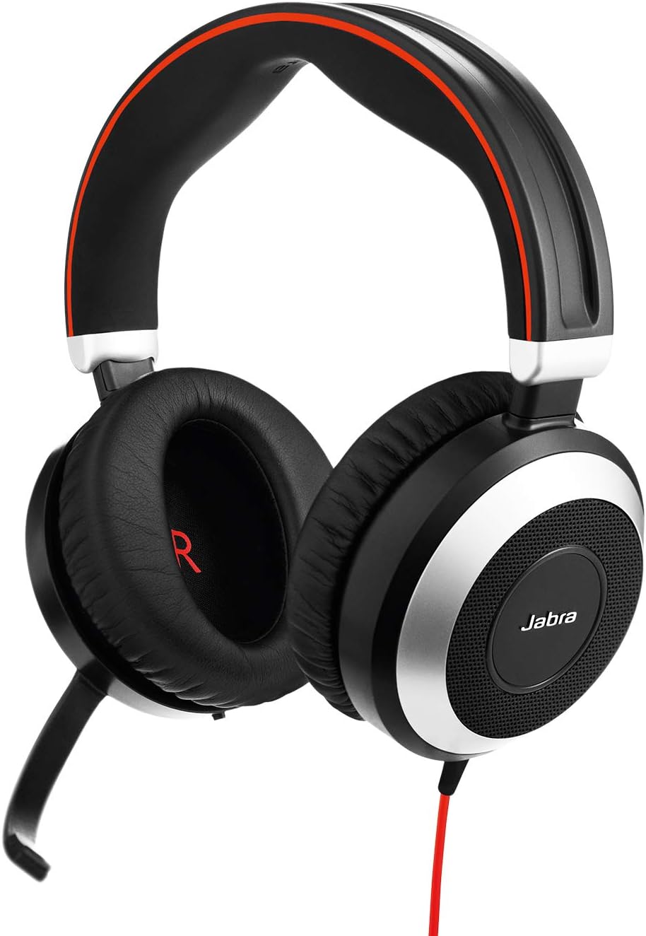 Evolve 80 UC Over-Ear Headset mit Noise Cancelling, Stereo Jack 3,5mm Alle Plattformen