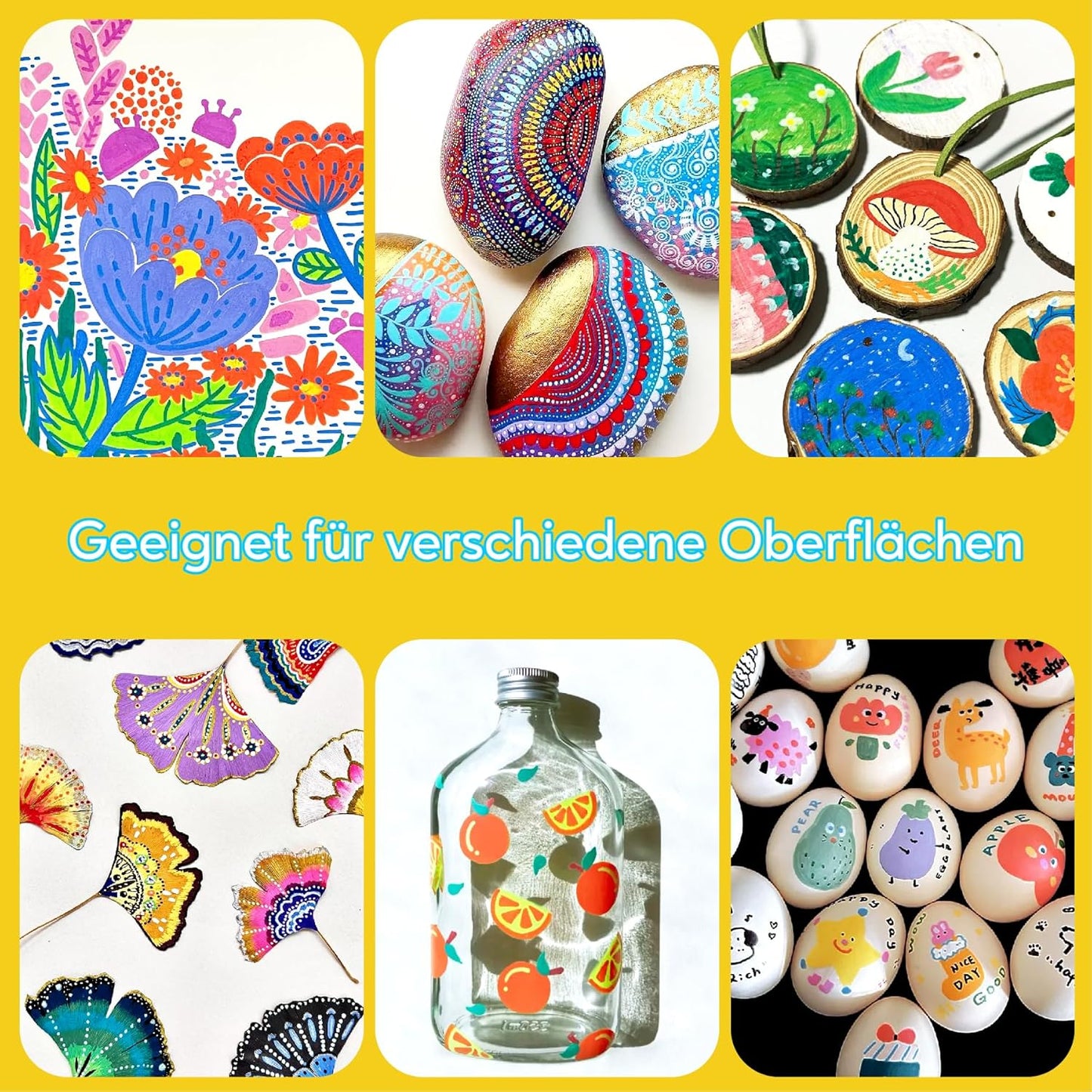 Acrylstifte-Set mit feiner Spitze, 120-Farben