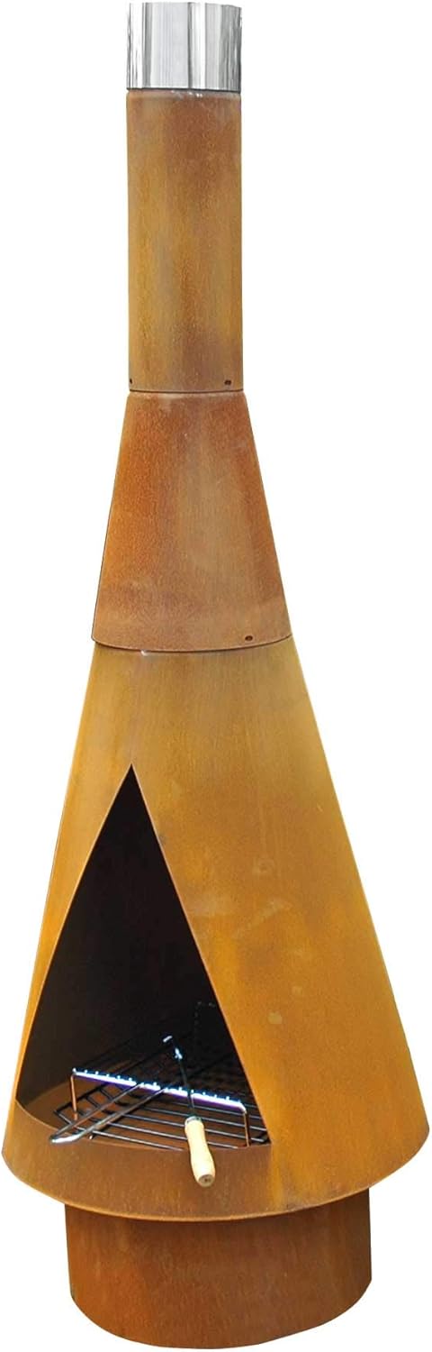 Corten Terrassen-Ofen, XL 160cm Corten