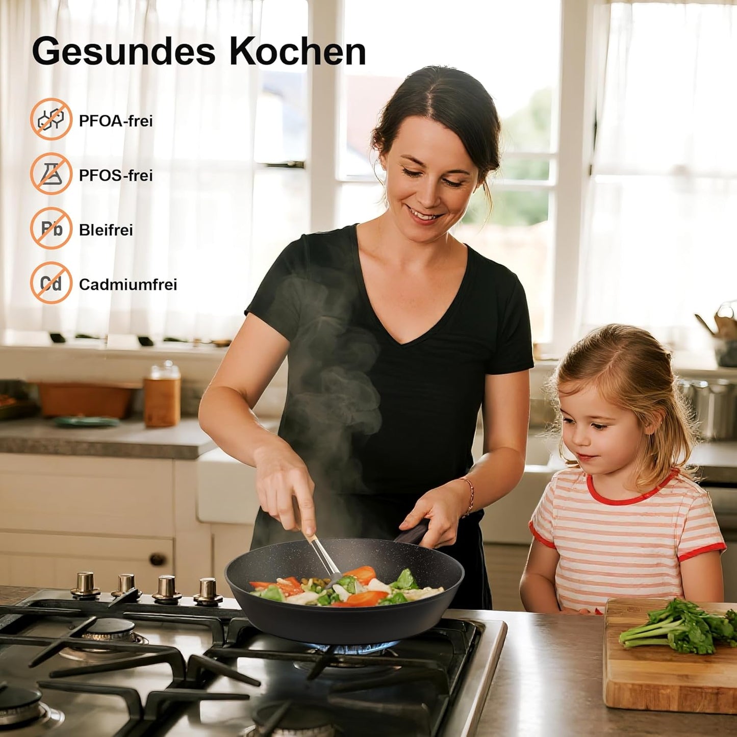 11-teiliges Kochtopf- und Pfannenset, M