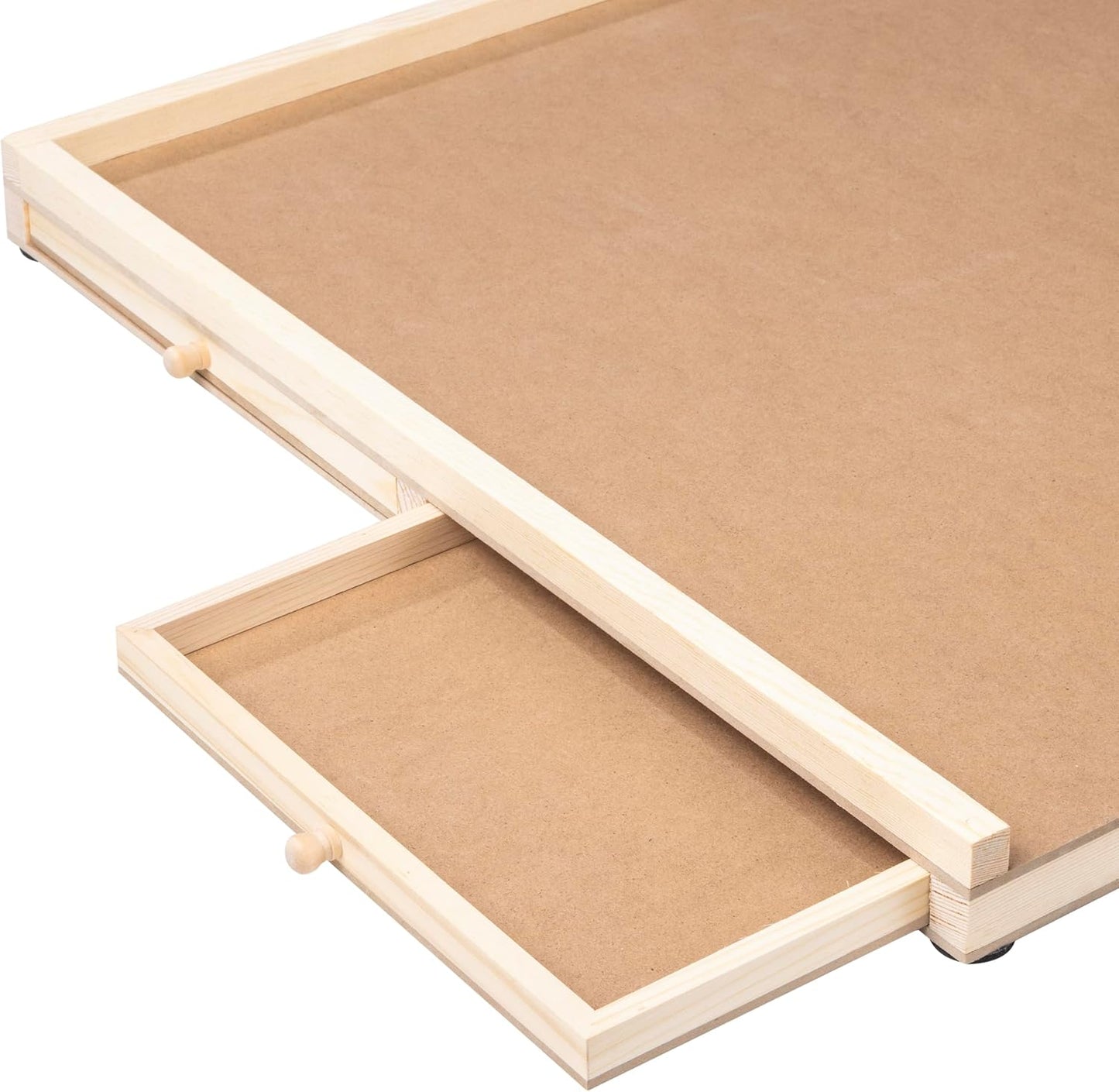 Puzzletisch mit drehbarem Brett und Schubladen