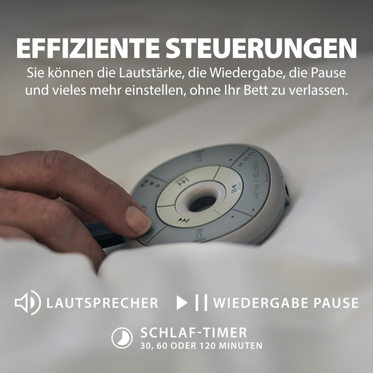Bluetooth-Kissenlautsprecher mit Weissem Rauschen