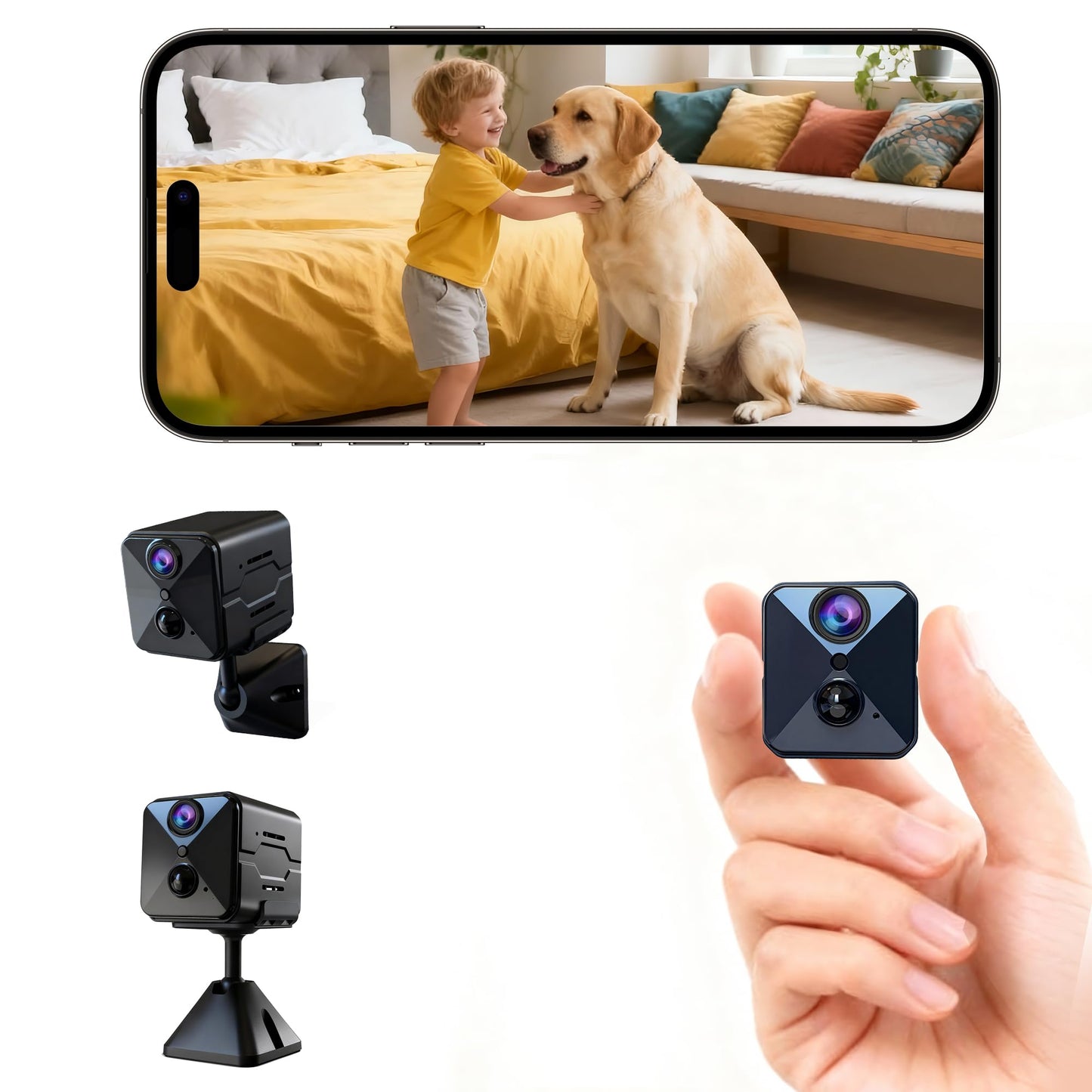 4K Mini Überwachungskamera E7 mit Bewegungsmelder