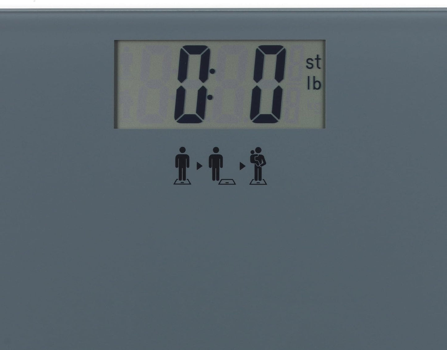 Körperwaage mit Zuwiegefunktion, Grau