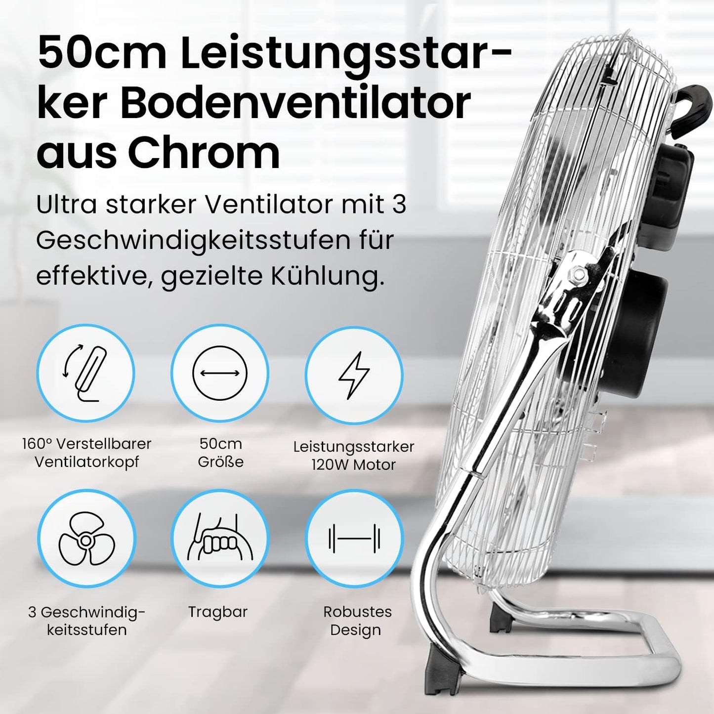 Bodenventilator, 50 cm | normal