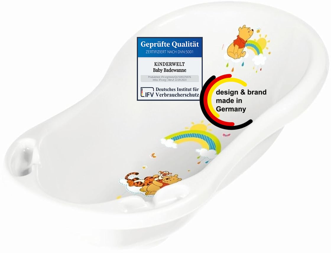 Babybadewanne mit Winnie Pooh Motiv, Weiss