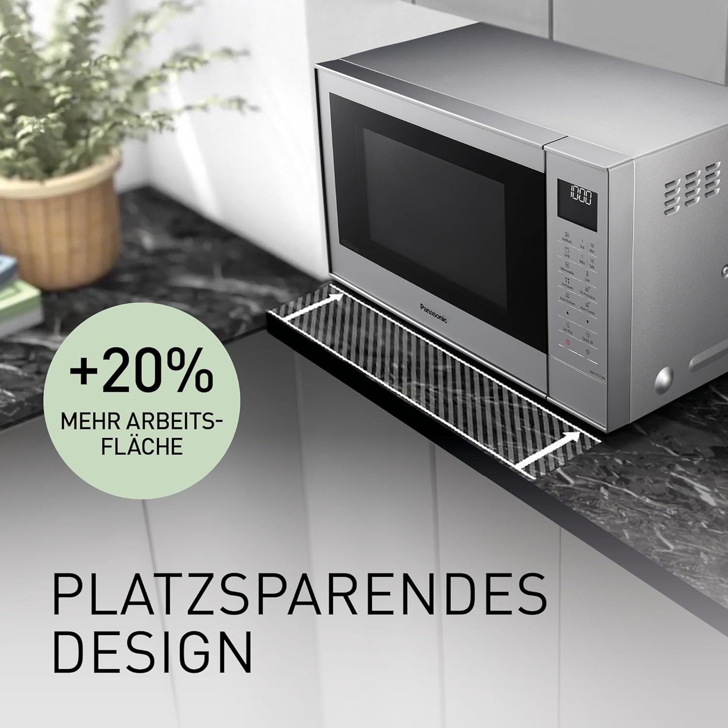 Mikrowelle NN CT 57 JMGPG, Silber