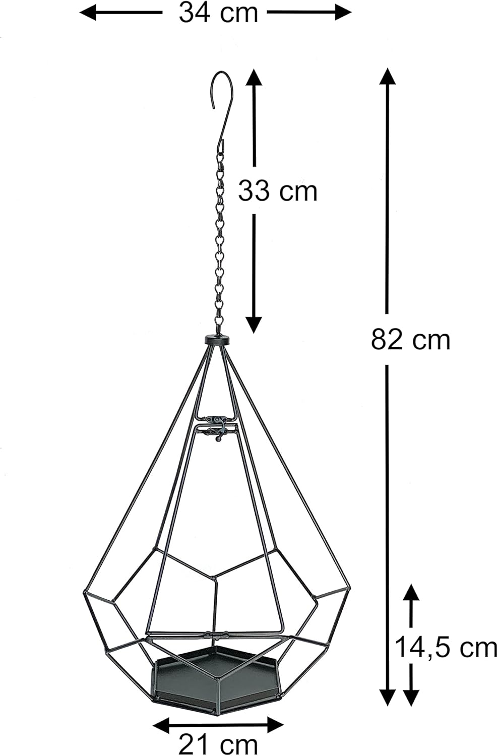 Blumenampel mit Tür 96075, Industrial Look
