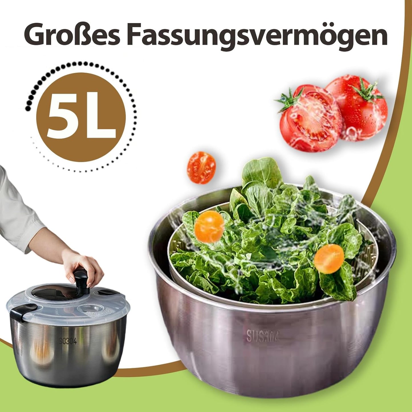 Salatschleuder, ABS-Kunststoff
