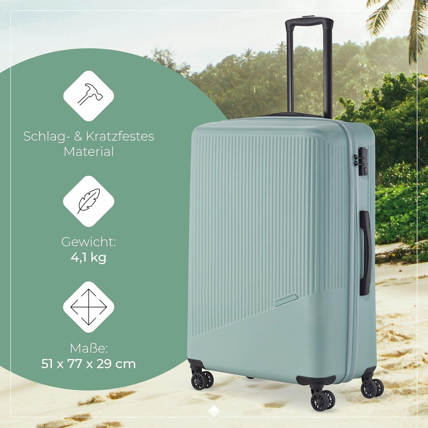 Hartschalenkoffer Bali, Trolley Grösse L (77 cm)