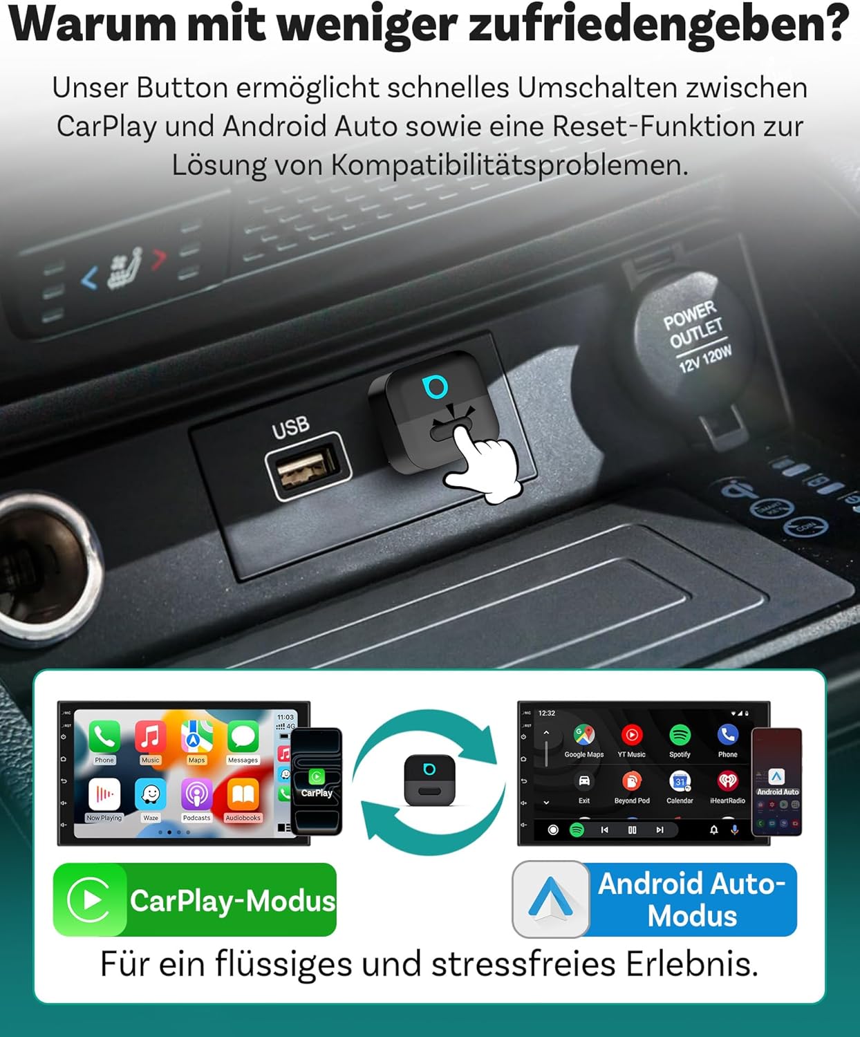 Mini Pico CarPlay & Android Auto Adapter