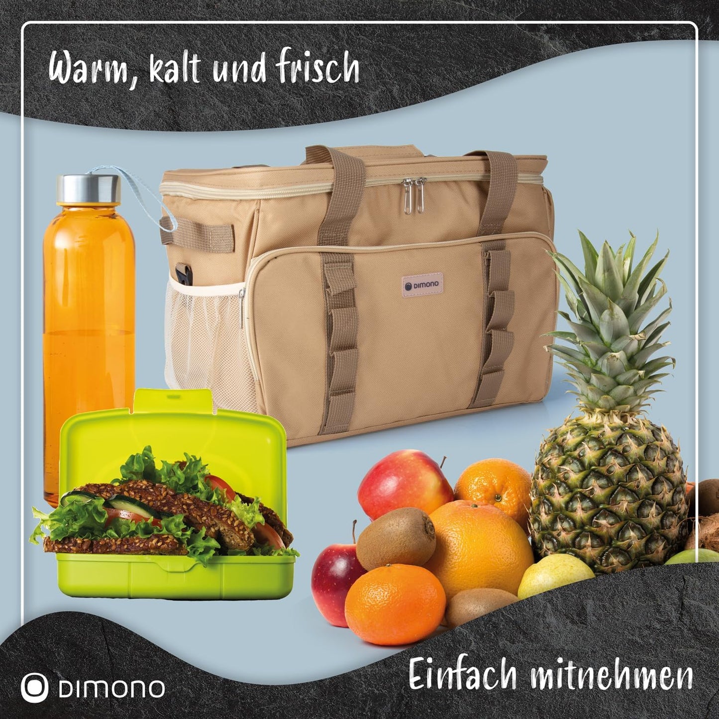 Kühltasche, 25 Liter - Braun