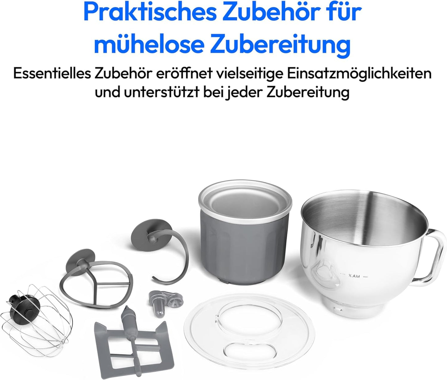 Digitale Küchenmaschine MD18420, Eisschüssel Schwarz