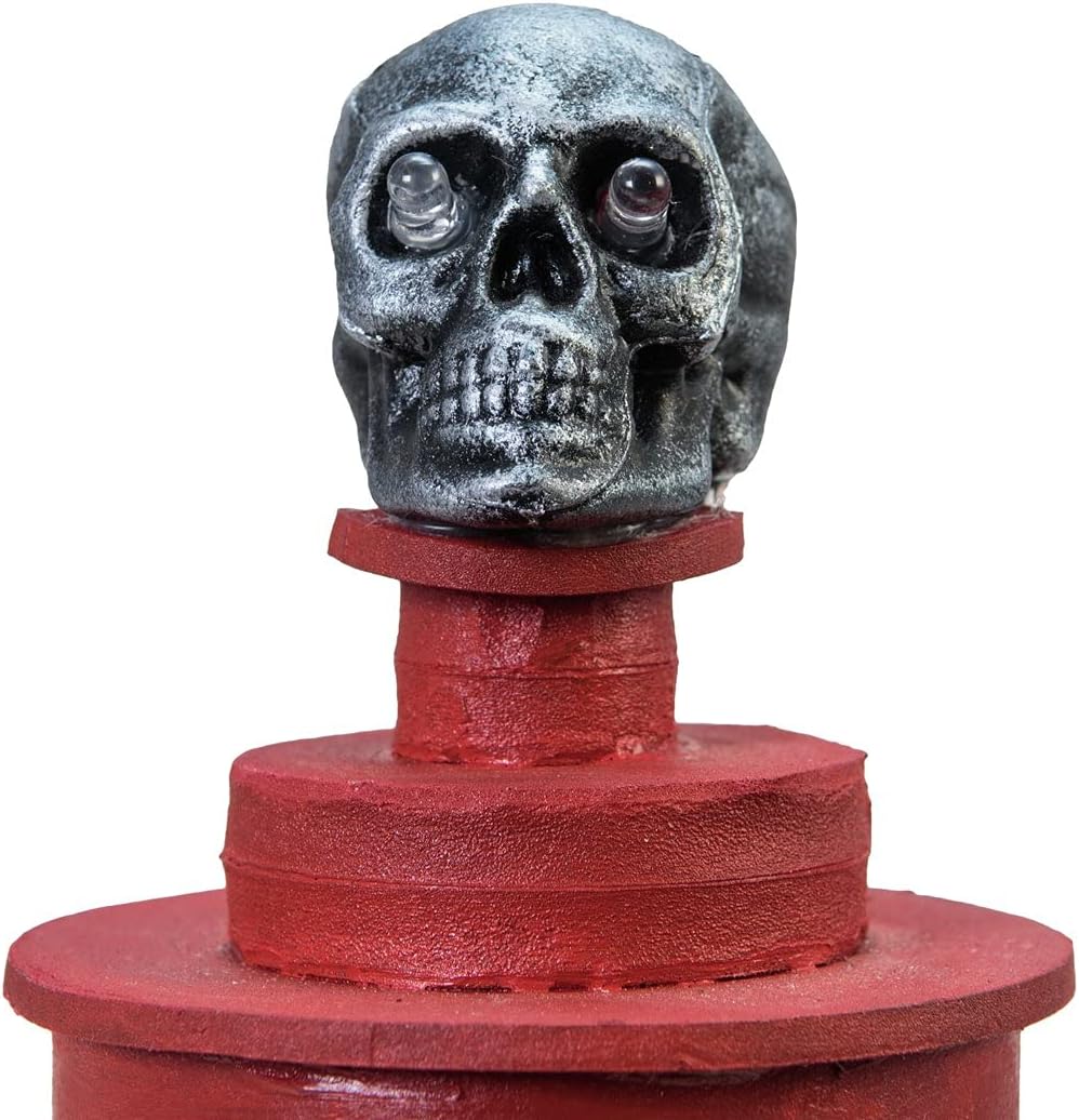 Halloween Feuerhydrant mit Lichteffekten