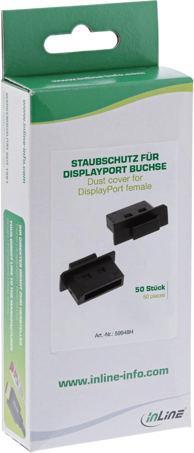 Staubschutz für DisplayPort Buchse, 50 Stück, Single