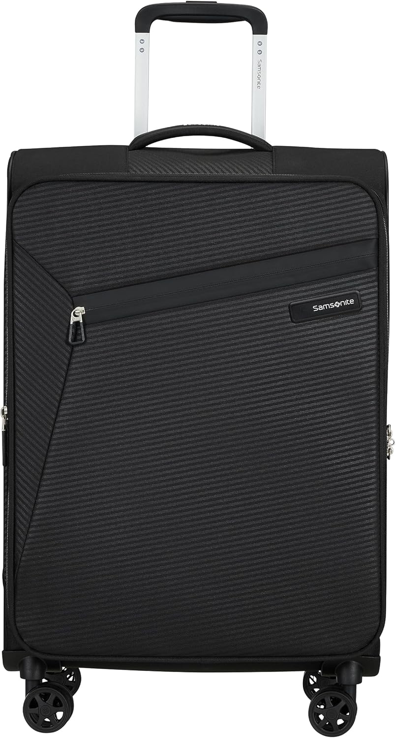 Erweiterbarer Koffer Litebeam, Schwarz M (66cm - 24 L) SPINNER